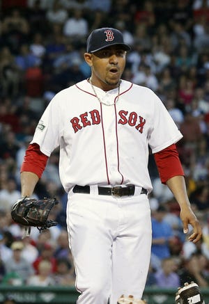 Boston, Saturday, June 23, 2012. Boston's Franklin Morales.