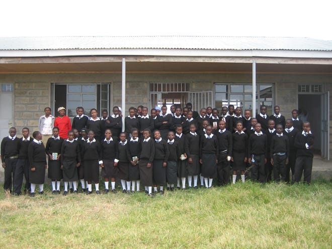 The more than 50 students now enrolled in the new secondary school in Gitare, Kenya. This is possible with funds raised partly from the Kenya School Golf Tournament over the past three years.