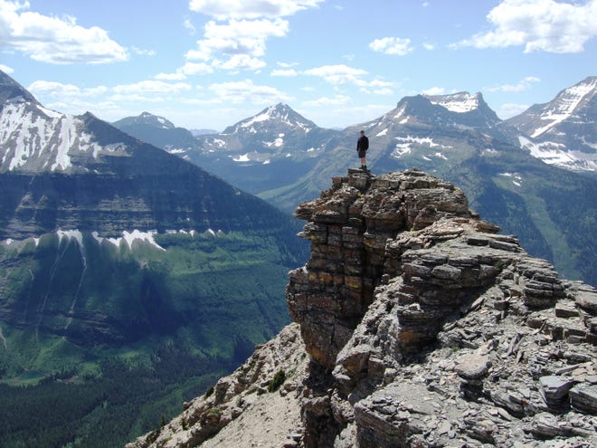 Dr. Gary Richardson of Canton overlooks the Glacier National Park