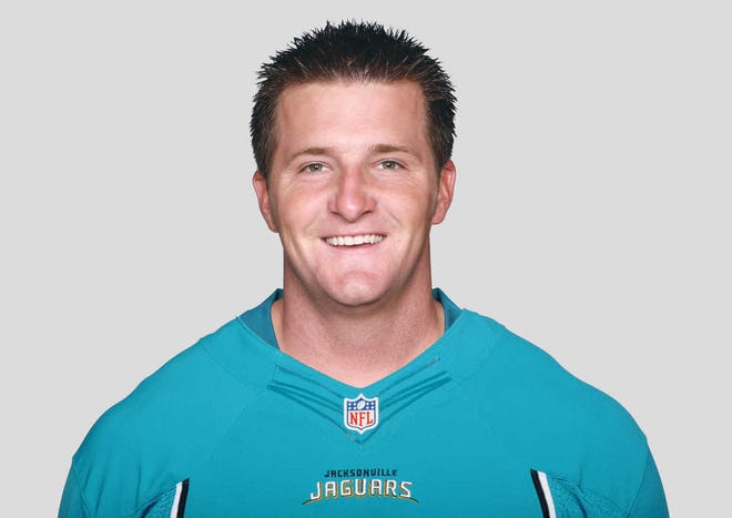 FILE - This 2012 file photo shows Jacksonville Jaguars kicker Josh Scobee. Scobee has signed a four-year contract reportedly worth $13.8 million, making him one of the NFL's highest-paid kickers. Scobee signed the deal Monday, July 16, 2012, about two hours before the NFL's deadline to sign franchise players to long-term contracts. (AP Photo/File)