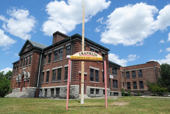 A developer wants to demolish the former Franklin School in Brockton and replace it with single-family houses.