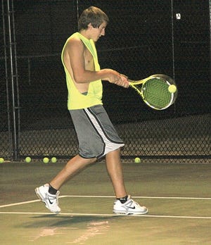 Chad VanDosen was one of many Trojan tennis players to take part in the festivities.