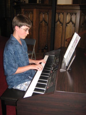 Hudson resident Garet Mildish, performing Bach’s “Musette,” was among the area piano pupils of the Ed Mascari Piano Studio in the annual recital recently at the First United Methodist Church, Felton and Pleasant streets.
