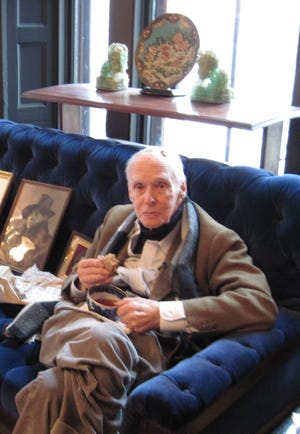 Henry Ashton Crosby Forbes in the Library at Forbes House Museum in Milton in March 2011.