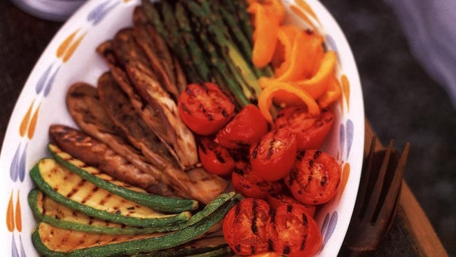 Assorted grilled vegetable platter. Credit: “The Taste of Summer”