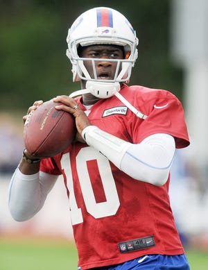 Vince Young will try to earn a roster spot this year at quarterback for the Buffalo Bills.