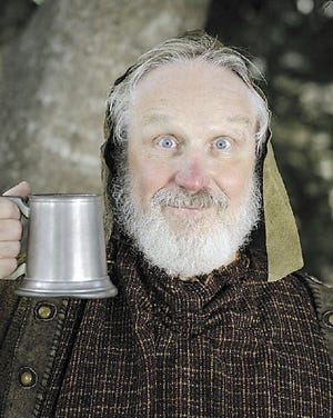 Terry Layman plays Falstaff in “Henry IV” at Monomoy Theatre.