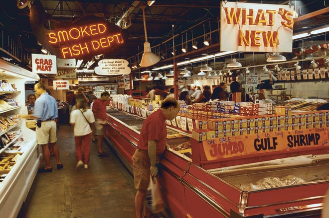 Visit Wholey's Fish Market while in the Strip District.