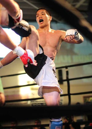Body Shop Boys fighter Kevin Ng competes during the Rumble in the Ancient City.