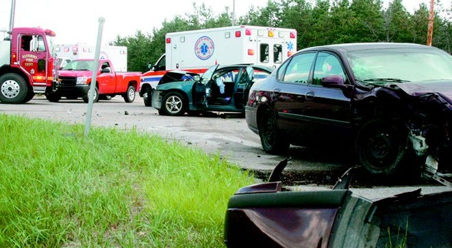 Four people were transported to an undisclosed hospital following a two-vehicle accident at the intersection of M-33 and Orchard Beach Road at approximately 5:40 p.m. on Tuesday. The Cheboygan County Sheriffs Department, Cheboygan Life Support System and Alverno Fire Department responded to the accident.