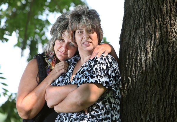 Michele Adkins, left, wants to ensure that group-home aides are tested for alcohol and drug use after her daughter Lindsay had problems in her group home.