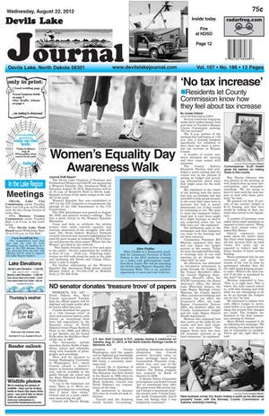 What's only in the Devils Lake Journal today and only on our website, Wednesday, August 22, 2012.
