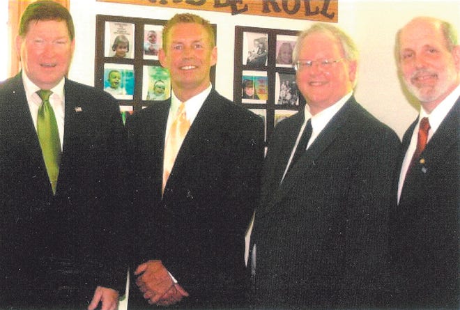 The Arthur Choirboys, together since 2007, are, from left, Larry Icenogle, Len Bogle and brothers Jim and Steve Blucker.