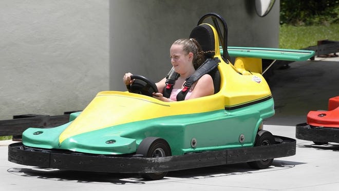 Go carts are in good supply at Boomers! in Boca.