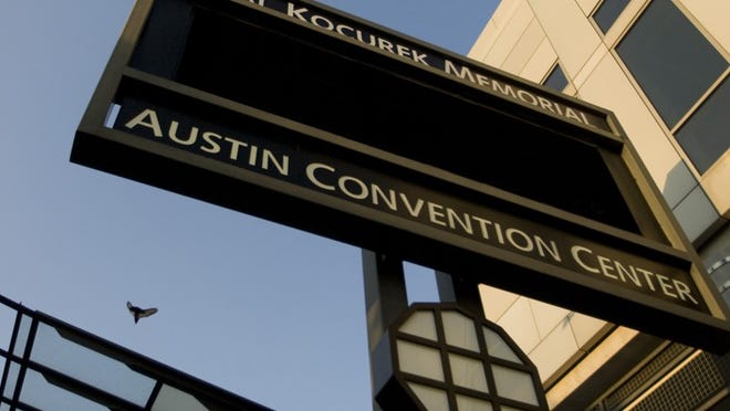 During the spring and fall, birds frequently fly into the Austin Convention Center through its wide doors. Under a proposed contract with the City of Austin, Texas Bird Services would humanely remove the intruders.