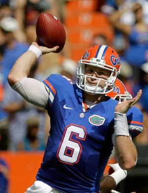 Jeff Driskel throws a pass on Saturday. He was named the team's starting quarterback.