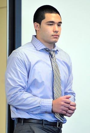Nathaniel Fujita, 19, of Wayland, accused of killling his ex-girlfriend, Lauren Astley, 18, appears in Middlesex Superior Court Monday.