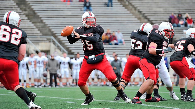 Ohio Wesleyan quarterback Mason Espinosa said he learned from the upperclassmen the importance of playing Denison.