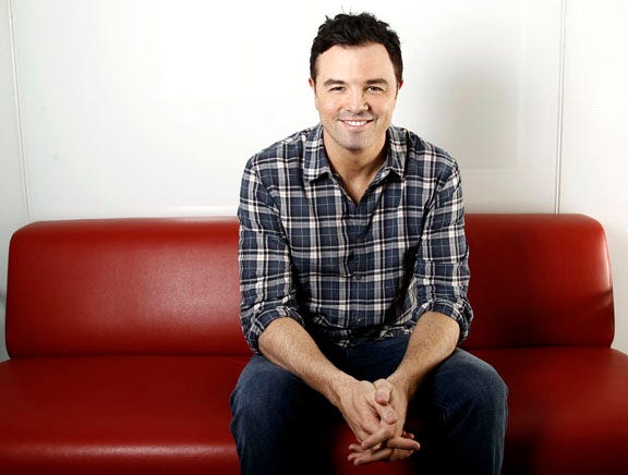This Oct. 1, 2011 file photo shows Seth MacFarlane in Los Angeles. NBC announced Wednesday, Aug. 29, 2012, that Seth MacFarlane will host"Saturday Night Live" for its 38th season premiere on Sept. 15. Musical guest will be Frank Ocean.