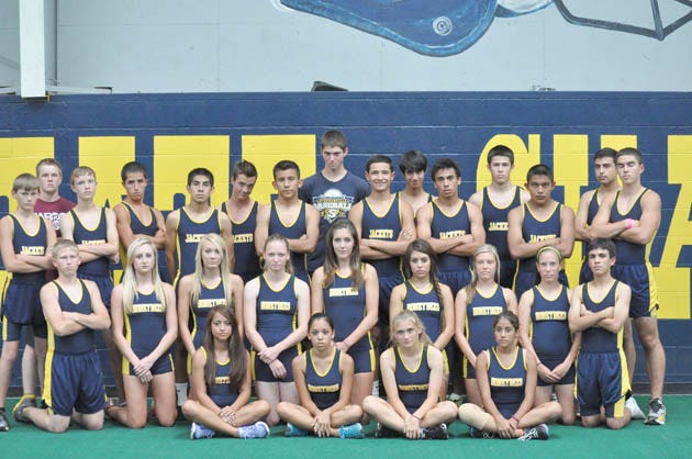Running for the Stephenville cross country teams this fall are (back, left to right) Kameron Vaughn, Drew Patterson, Riley Forehand, Manny Ramirez, Steve Loyola, Walker Loyd, Ishmael Torres, Daniel Bullard, William Maganna, Jose Rodriguez, Ivan Gallego, Brady Cupps, Jose Venegas, Renato Rios, Garrett Cole, (middle) Conner McKinzi, Ashtin Ivey, Haylee Fritts, Savanna Fly, Jaynelle Nowell, Allie Lewis, Shelby Wood, Peyton Wood, Santiago Gallego, (front) Indra Garcia, Avery Contreras, Emily Dark and Dulce Ocha.