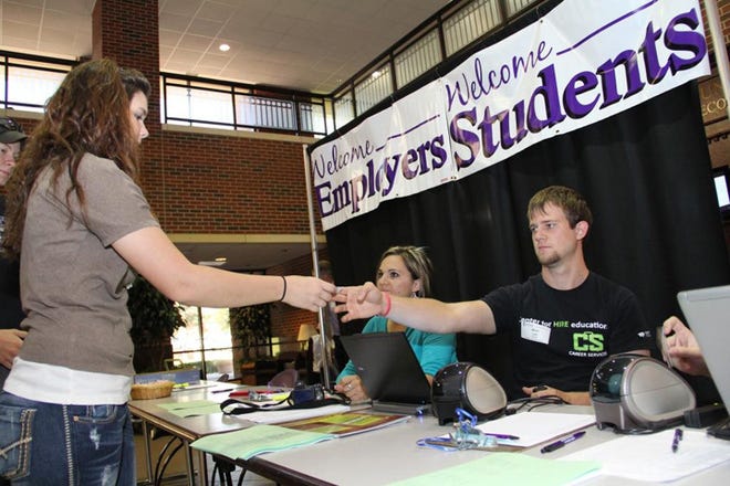 Hundreds of people looking for work or a career change have attended Tarleton's annual job fair. This year's event will be held Tuesday, Oct. 2. Courtesy Tarleton State University