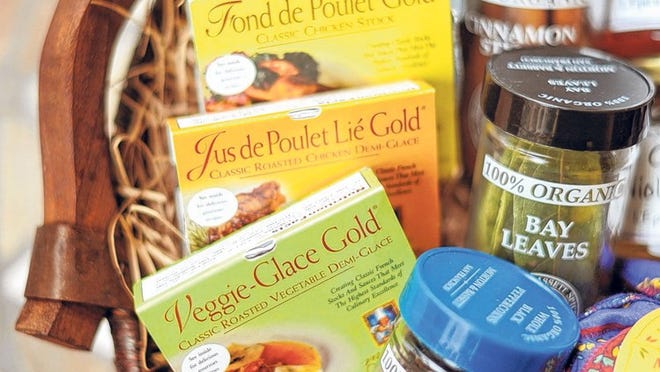 C’est si Bon features gourmet tools of trade, such as demi-glaces and intensely flavored organic herbs.