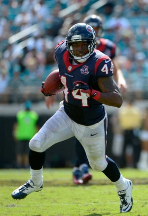 Houston running back Ben Tate rushed for 942 yards last season as Arian Foster's backup.