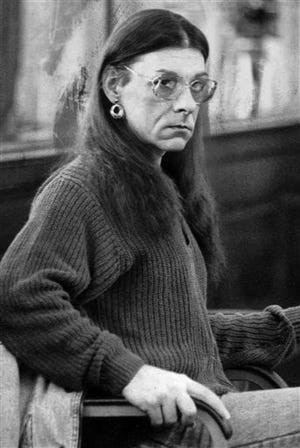 In this Jan. 15, 1993 file photo, Robert Kosilek sits in Bristol County Superior Court, in New Bedford, Mass., where Kosilek was on trial for the May 1990 murder of his wife. Kosilek was convicted in the murder, and has been living as a woman, Michelle Kosilek, and receiving hormone treatments while serving life in prison in Massachusetts. On Tuesday, Sept. 4, 2012, U.S. District Judge Mark Wolf ordered Massachusetts to provide a taxpayer-funded sex-change operation for Kosilek.