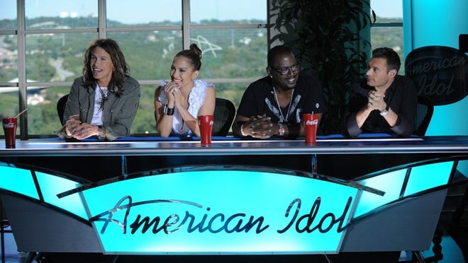 New 'American Idol' judges Steven Tyler and Jennifer Lopez joined veteran Randy Jackson and host Ryan Seacrest in Austin on Oct. 9 to answer questions about the show.