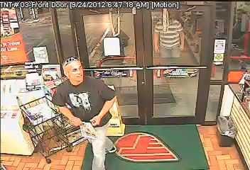 Amarillo police released this surveillance photo of a man suspected of stealing an SUV with an infant inside from a Toot'n Totum convenience store on the corner of Amarillo Boulevard and Columbine Street.