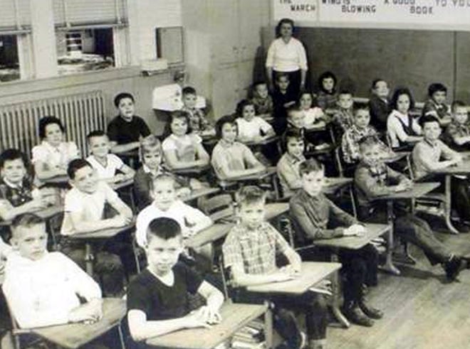 Mrs. Bazzel's 1961-1962 third grade class learned in the same room now used by Mrs. Vaccaro and her third-grade classes.