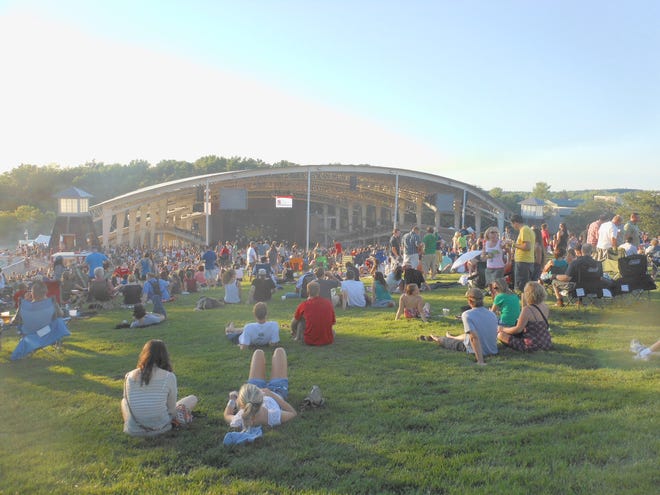 A view of the lawn section of CMAC before the soldout Mumford & Sons and Dawes concert. The show featuring the English folk rockers was one of 24 this season at the Hopewell venue.