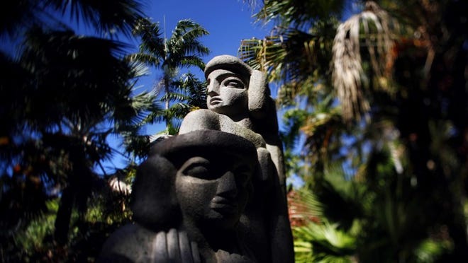 Ann Norton's monolithic sculptures dominate the gardens that bear her name.