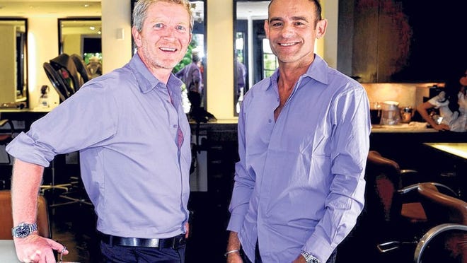 Philippe Barr, left, and Julien Bonnin have joined the Frédéric Fekkai Salon & Spa at the Brazilian Court. Barr, 46, will lead the team. He has worked at both the Fifth Avenue flagship and the Greenwich, Conn., salon. Stylist Bonnin will join the Palm Beach salon in mid-October.