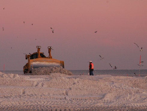 The West Destin beach restoration project is expected to being by the end of 2012.