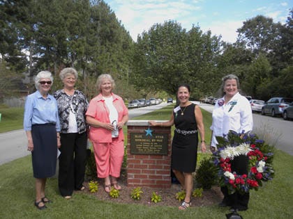 Trent Woods Garden Club Blue Star Committee members are Frances Eder, Kris Storrs, Mary McElrath, Paula Hartman and Dona Baker.