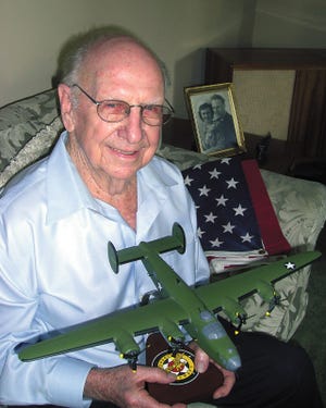 James McConnell of Perry Township was a flight engineer and top turret gunner on a B-24 bomber during World War II.
