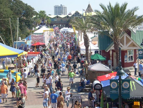 Organizers at HarborWalk Village say the Seafood Fest brought in more than 70,000 people in it’s three day run. That’s 20,000 more than last year.