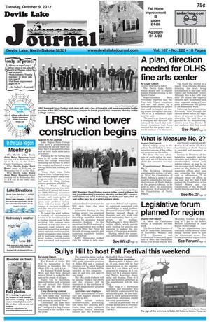 What's only in the pages of today's Devils Lake Journal and only on our website, Tuesday, October 9, 2012.