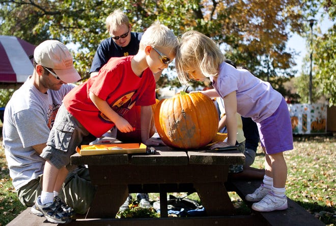 Carve for the Carillon is Oct. 13-14 from 11 a.m. to 4 p.m. or until all pumpkins have been carved, Washington Park, Fayette Avenue at Chatham Road. Help carve 2,012 pumpkins to benefit the Thomas Rees Memorial Carillon; these jack-o-lanterns will illuminate the grounds and walks at the Jack-O-Lantern Spectacular.
