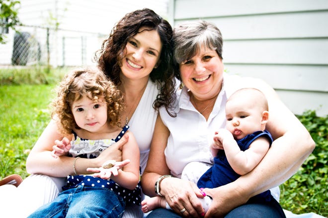 Karen Horowitz of Framingham is seen here with her daughter and two grandchildren.
CONTRIBUTED PHOTOo