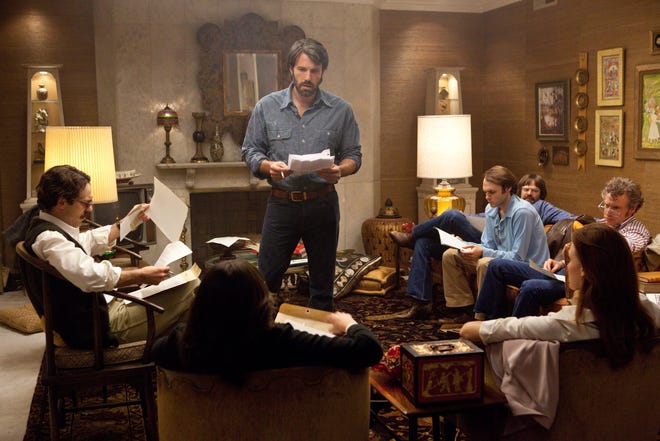Clockwise from left, Scoot McNairy, Ben Affleck, Rory Cochran, Christopher Denham and Tate Donovan in "Argo."