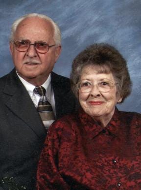 James Ben Hord and Ruth N. Hord of Crouse will celebrate their 65th wedding anniversary October 18, 2012.