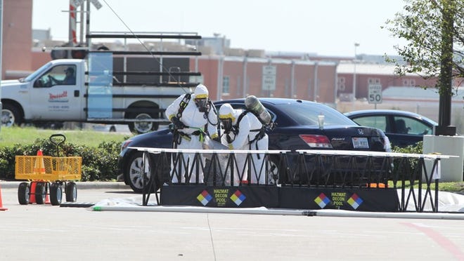 The Williamson County Hazardous Material Team investigated an unknown substance found inside a car that was stopped for a traffic violation on Wednesday.