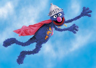 It's a bird, it's a plane, it's Super Grover! He comes in at No. 3!