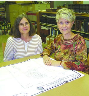 Kay Witmer, Besore Library Association president, and Patti Divelbiss, Capital Campaign chairman, are excited about a potential soon start to groundbreaking, but know that more funds are still needed.