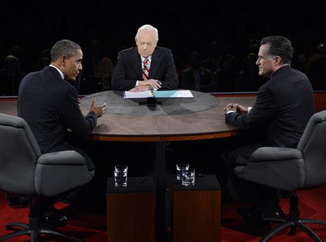 The scene at the final debate.