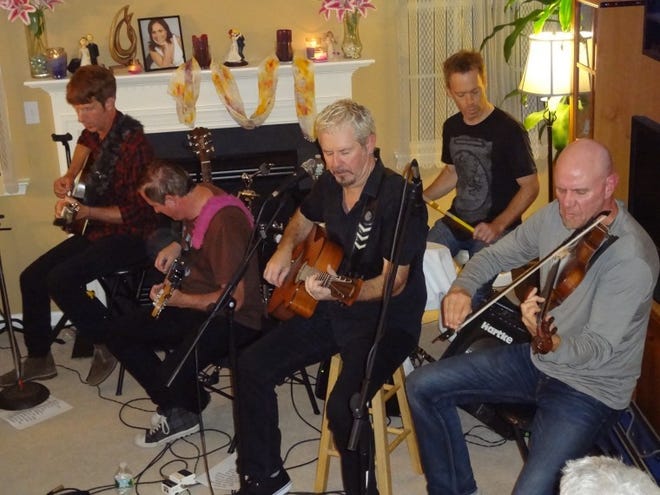 Five-piece Irish rock band the Young Dubliners took over Eric Miller's living room for a concert last month.