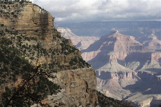 This Monday Oct. 22, 2012, photo shows a view from the South Rim of the Grand Canyon National Park in Arizona.