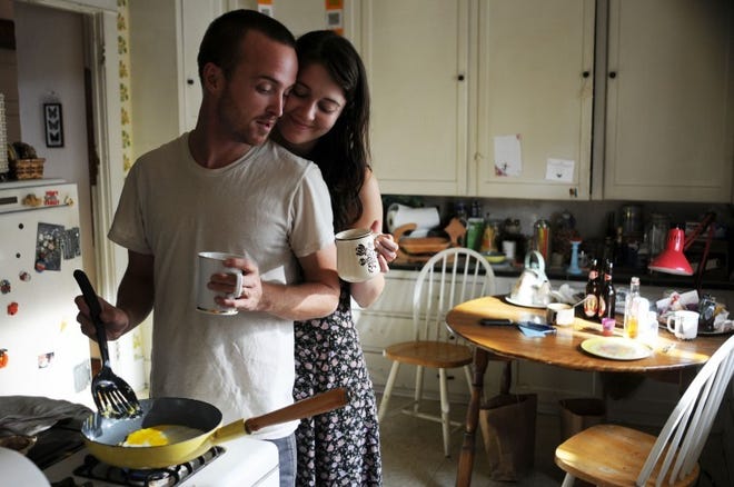 Breaking bad habits, Aaron Paul tries his hand at cooking something legal.